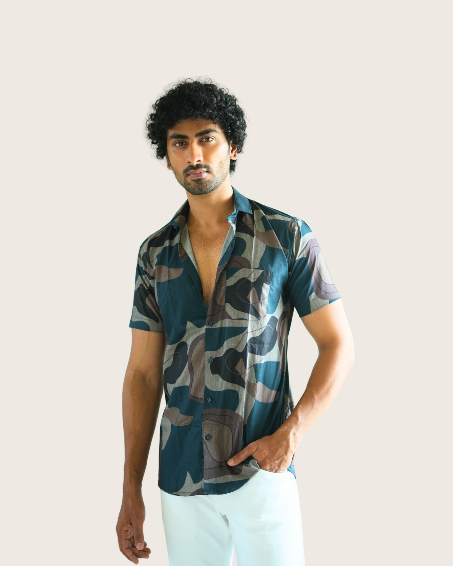 WARM ANCIENT LINING PRINTED SHIRT